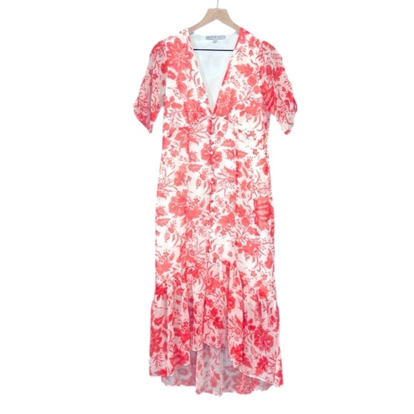 Hope & Ivy Long Floral Print Dress Size 8 - Picture 2 of 15